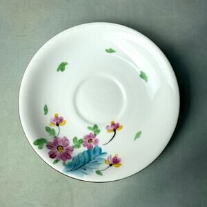 Vintage Adderley Floral Handpainted Bone China Side Saucer Plate
